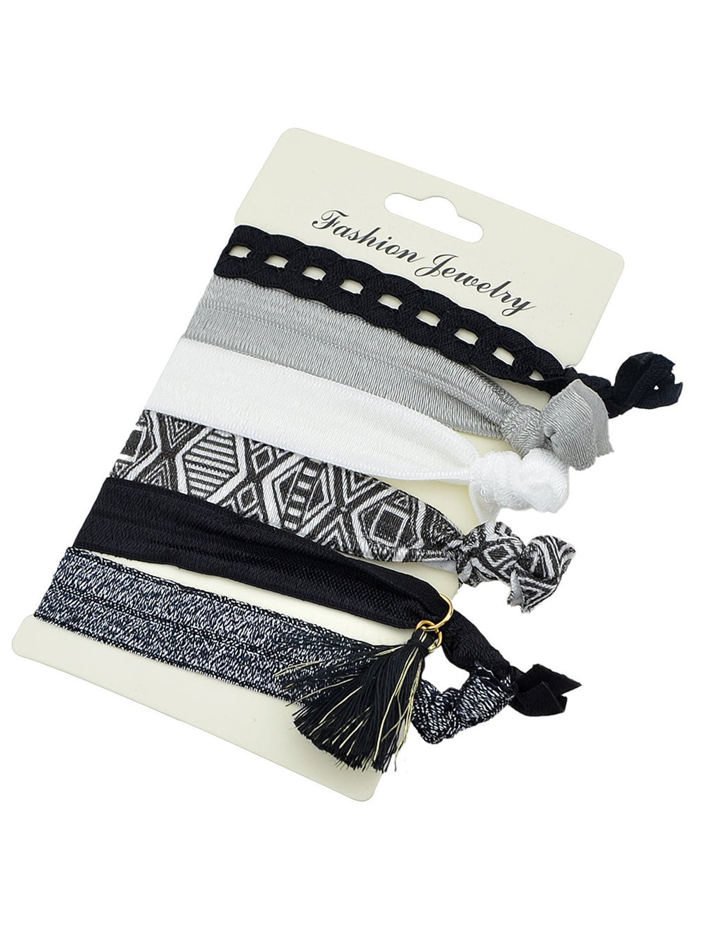 6pcs Colorful Ribbon Elastic Headbands Hairwear Headwear Styling Tools Accessory