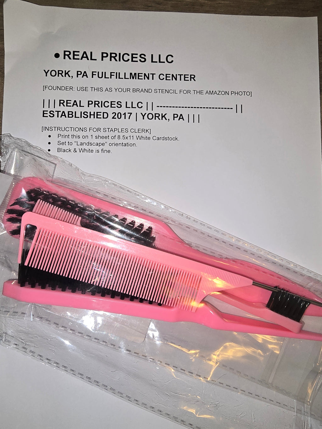 5-Piece Edge Control Styling Set - Pink