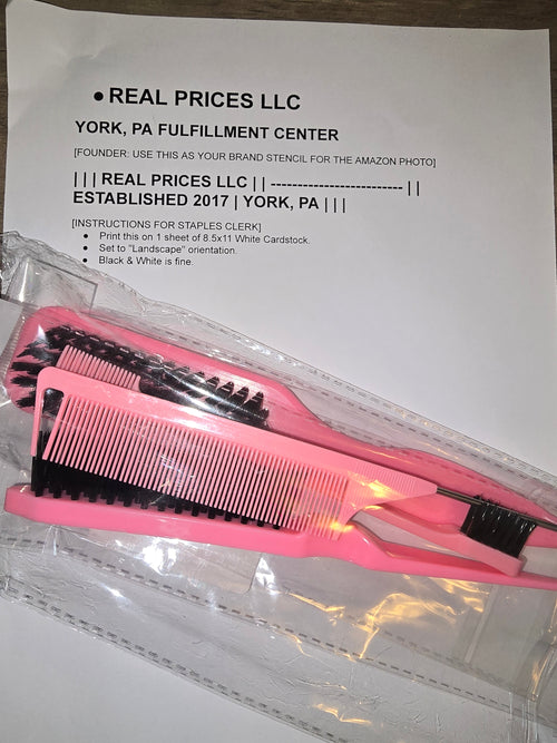 5-Piece Edge Control Styling Set - Pink