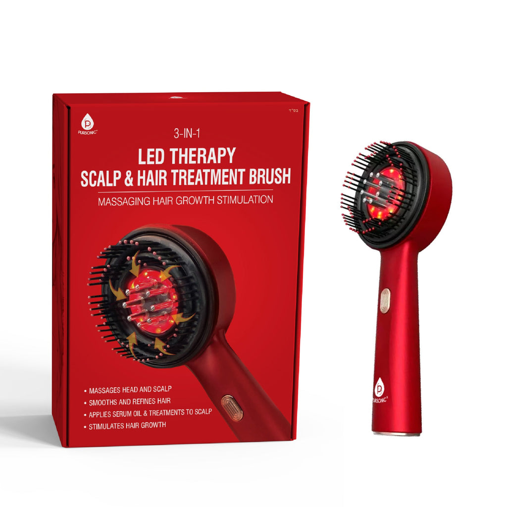 Ultimate Hair Rejuvenation & Styling Bundle – 3-in-1 LED Scalp Therapy Brush + One Step Volumizing Hair Dryer